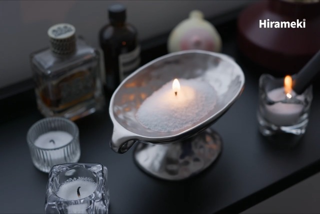 Amazon.co.jp: Hirameki パールワックスキャンドル 500g&30芯 天然植物